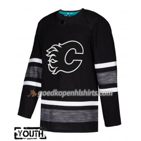 Calgary Flames Blank 2019 All-Star Adidas Zwart Authentic Shirt - Kinderen